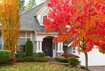 Residential Home during Fall Season