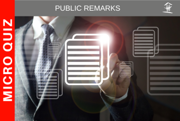 graphic for Public Remarks quiz
