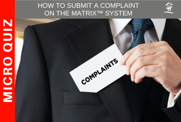 graphic for Submitting Complaint on Matrix quiz