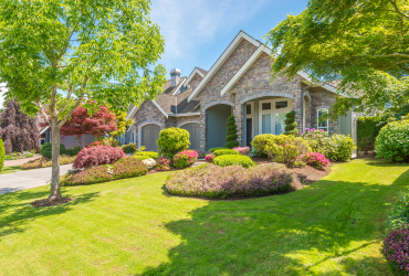 Luxury Home with beautiful lawn and gardens