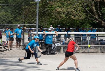 Action Shot from the 2023 LSTAR Slo-Pitch Tournament